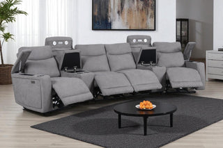 Electric Theater Recliner Suite - Grey